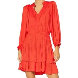 Anthropologie x Current Air Cecile Smocked Mini Dress